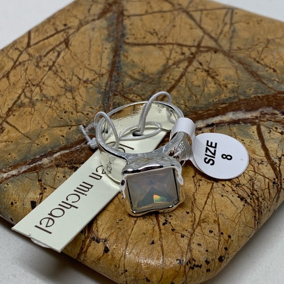 NWT Lauren Michael faceted ring - Picture 2 of 3